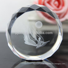 Round Shape Big Crystal Paperweight As Crystal Craft Decoration